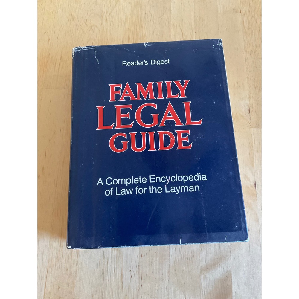 Readers Digest Family Legal Guide Encyclopedia of Law for the Layman Hardcover